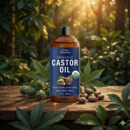 Organic Castor Oil
Potenciador crecimiento cejas y pestañas
